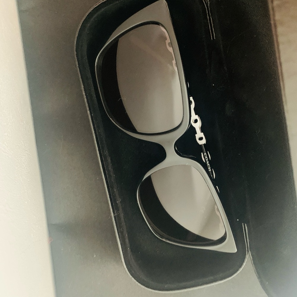 Coach Silver and Black Glasses with Modern Design - Picture 2 of 6
